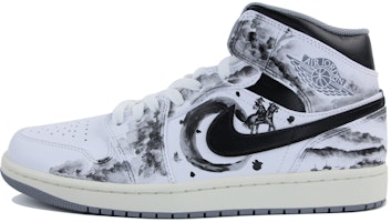 【定制鞋】Air Jordan 1 Mid '复古灰中国墨' 554724-135(Team39-AMY04侠客行) Order 【定制鞋】Air Jordan 1 Mid '复古灰中国墨' 554724-135(Team39-AMY04侠客行)