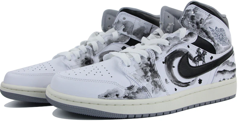 【カスタムシューズ】エアジョーダン1ミッド「ヴィンテージグレー中国墨」 554724-135(Team39-AMY04侠客行) Shop 【カスタムシューズ】エアジョーダン1ミッド「ヴィンテージグレー中国墨」 554724-135(Team39-AMY04侠客行)