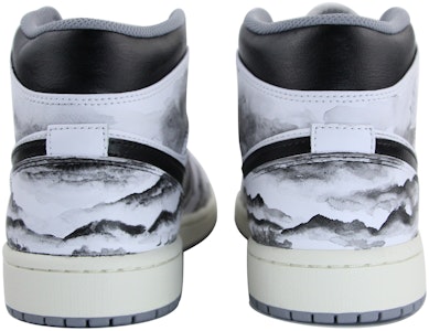 【定制球鞋】 Jordan Air Jordan 1 Mid Vintage Grey 中國風 水墨丹青 俠客行 中幫 復古籃球鞋 男款 黑白 Details for 【定制球鞋】 Jordan Air Jordan 1 Mid Vintage Grey 中國風 水墨丹青 俠客行 中幫 復古籃球鞋 男款 黑白
