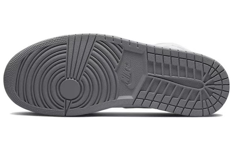 Details for 【定製球鞋】Jordan Air Jordan 1 Mid Vintage Grey 小清新 簡約 耐磨防滑 中幫 復古籃球鞋 男款 紫白