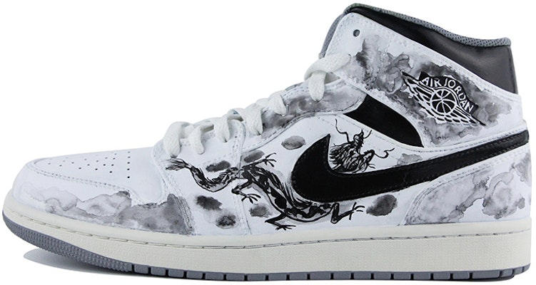 【定制鞋款】Air Jordan 1 Mid '复古墨龙' 554724-135(Team39-AMY45国风龙) Order 【定制鞋款】Air Jordan 1 Mid '复古墨龙' 554724-135(Team39-AMY45国风龙)