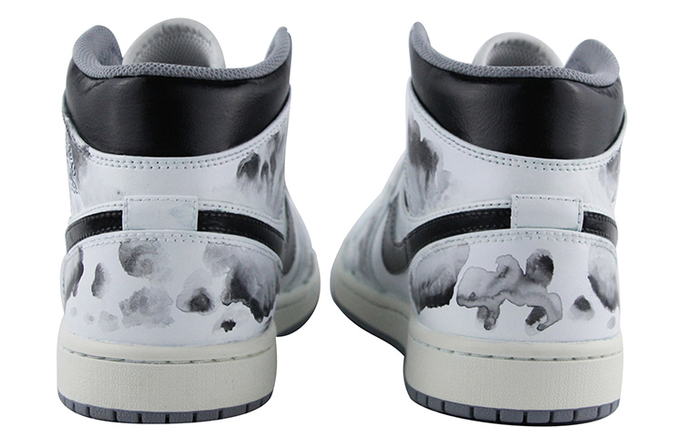 Details for [Zapatillas Personalizadas] Air Jordan 1 Mid 'Dragón Tinta Vintage' 554724-135(Team39-AMY45国风龙)