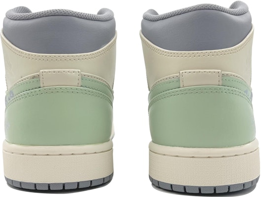 【訂製球鞋】喬丹 Air Jordan 1 Mid "復古仙鶴飛翔 耐磨防滑中筒經典籃球鞋 男款 白綠灰 Purchase 【訂製球鞋】喬丹 Air Jordan 1 Mid "復古仙鶴飛翔 耐磨防滑中筒經典籃球鞋 男款 白綠灰