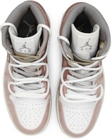 【訂製籃球鞋】喬丹 Air Jordan 1 Mid 牆外粉杏 底紋暗花 刺繡標籤 可拆式 中式復古 中筒 復古籃球鞋 男款 肉桂粉 Shop 【訂製籃球鞋】喬丹 Air Jordan 1 Mid 牆外粉杏 底紋暗花 刺繡標籤 可拆式 中式復古 中筒 復古籃球鞋 男款 肉桂粉