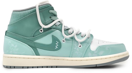 에어 조던 1 미드 '워시드 블루 자수' (커스텀) 554724-135(Team16-男款水洗丹青2.0 Order 에어 조던 1 미드 '워시드 블루 자수' (커스텀) 554724-135(Team16-男款水洗丹青2.0