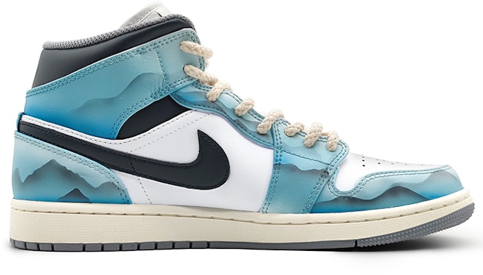 カスタムAJ1ミッド「水墨グリーン」 554724-135(Team16-男款侠客江湖青) Order カスタムAJ1ミッド「水墨グリーン」 554724-135(Team16-男款侠客江湖青)