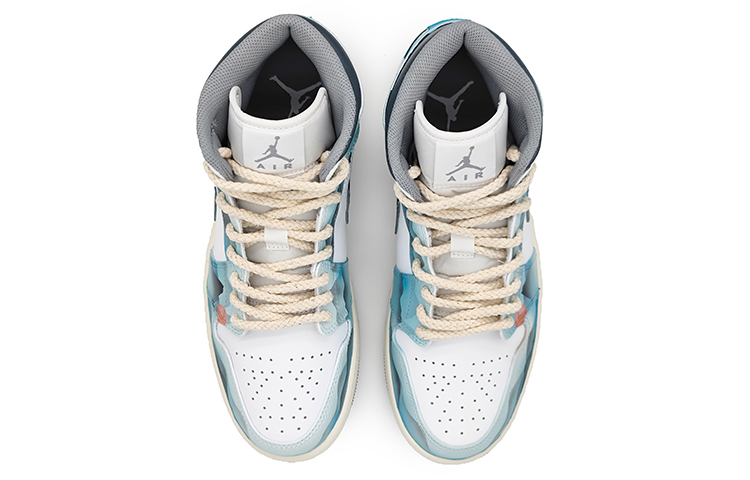 Shop カスタムAJ1ミッド「水墨グリーン」 554724-135(Team16-男款侠客江湖青)