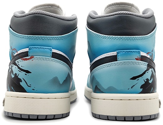 カスタムAJ1ミッド「水墨グリーン」 554724-135(Team16-男款侠客江湖青) Purchase カスタムAJ1ミッド「水墨グリーン」 554724-135(Team16-男款侠客江湖青)