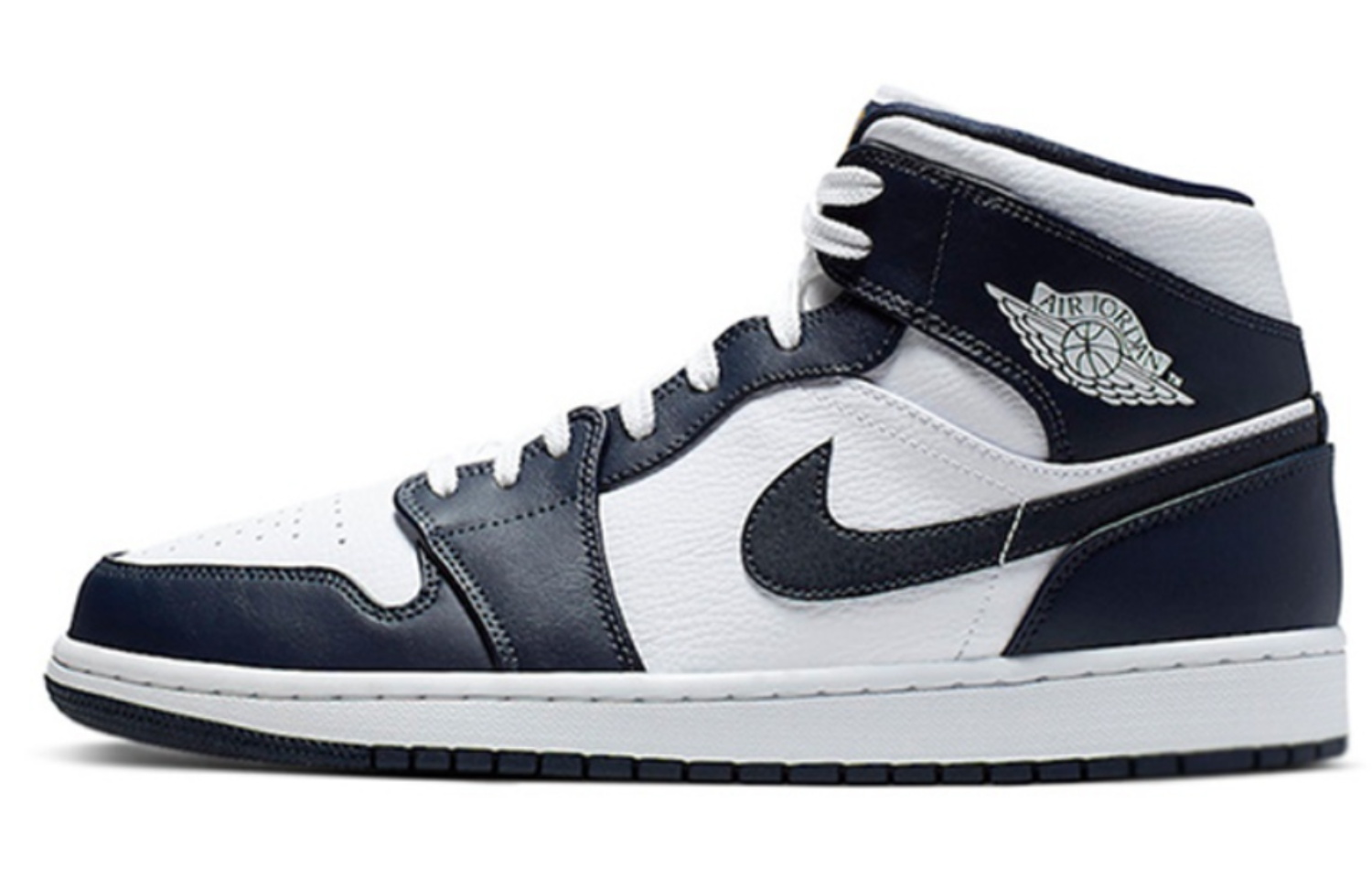 Sizing [Sepatu Kustom] Air Jordan 1 Mid 'Putih Hitam - Guo Feng Po Mo' 554724-174(TEAM64-男款国风将进酒)