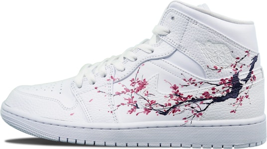 Jordan 1 Mid Personalizadas Blanco/Negro/Ciruela 554724-130(TEAM64-男款梅花国风) Buy Jordan 1 Mid Personalizadas Blanco/Negro/Ciruela 554724-130(TEAM64-男款梅花国风)