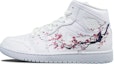 Buy 【定製球鞋】 Jordan Air Jordan 1 中筒 墨彩國風 手繪水墨 梅花 復古籃球鞋 男款 白黑