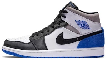 커스텀 에어 조던 1 미드 '화이트 블루 블랙' 852542-102(Team叁-男款AJ机能QD) Sizing 커스텀 에어 조던 1 미드 '화이트 블루 블랙' 852542-102(Team叁-男款AJ机能QD)