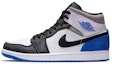 Sizing 커스텀 에어 조던 1 미드 '화이트 블루 블랙' 852542-102(Team叁-男款AJ机能QD)