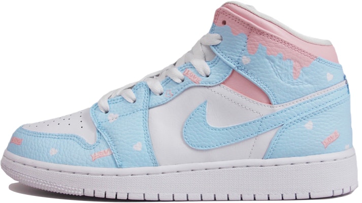 custom-shoes-air-jordan-1-mid-white-blue-pink-love