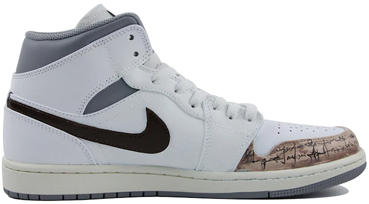 【カスタムシューズ】Air Jordan 1 Mid「ホワイトブラウンスケッチ油絵」 554724-135(Team39-AMY14素描图) Order 【カスタムシューズ】Air Jordan 1 Mid「ホワイトブラウンスケッチ油絵」 554724-135(Team39-AMY14素描图)