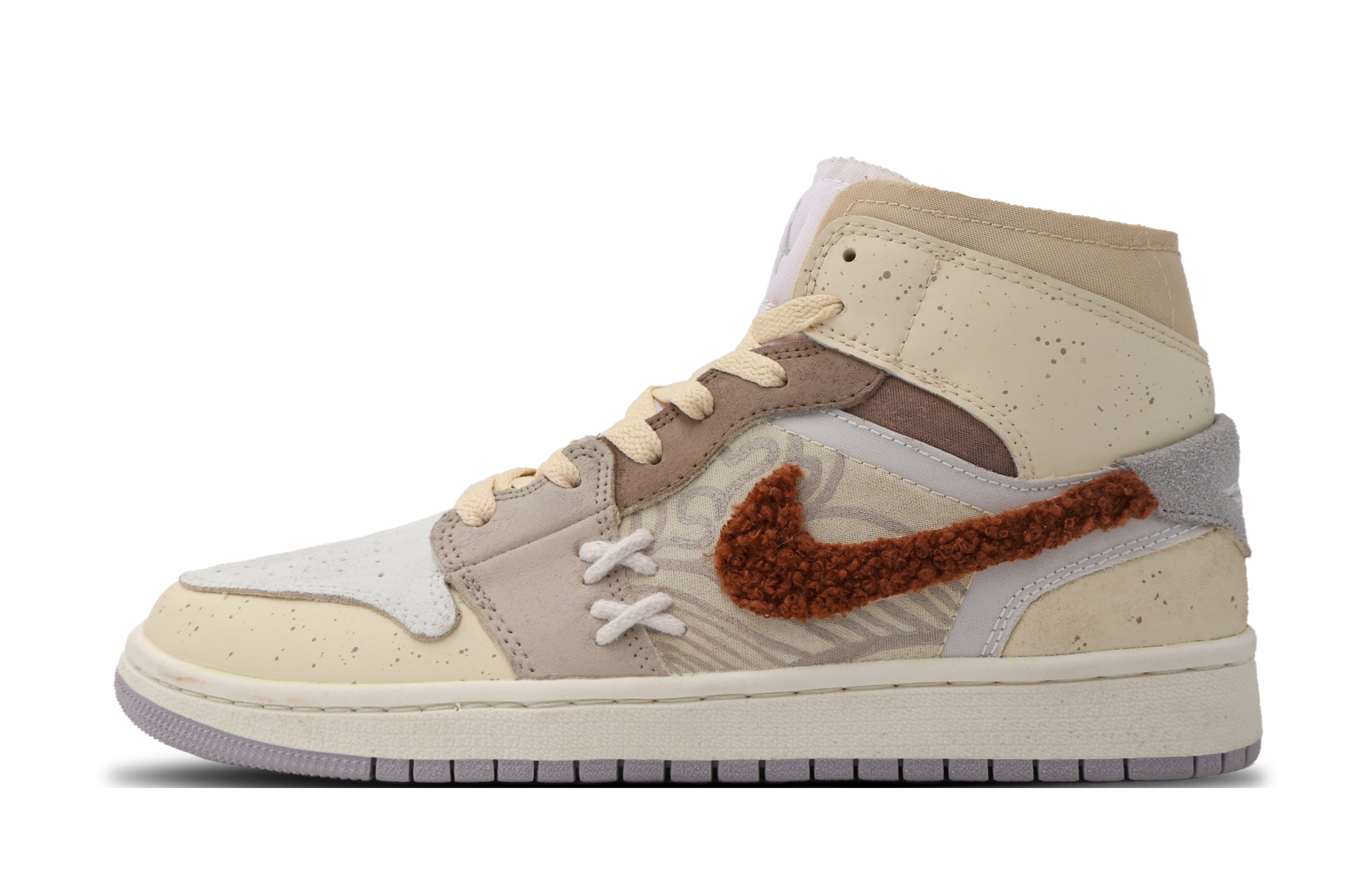 [Custom Shoes] Air Jordan 1 Mid 'White Coffee'