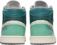 Shop 【定製球鞋】Jordan Air Jordan 1 Mid 野鶴製造 青蛇 特殊掛飾 中筒 復古籃球鞋 男款 白綠
