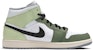 커스텀 에어 조던 1 미드 '화이트 그린 크리스마스' 554724-135(Team24-男款圣诞树)