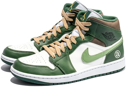 에어 조던 1 미드 '화이트 그린 그래피티' 커스텀 554724-371(Team22-男款涂鸦白绿A-BOX) Lookbook 에어 조던 1 미드 '화이트 그린 그래피티' 커스텀 554724-371(Team22-男款涂鸦白绿A-BOX)