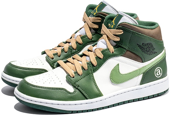 에어 조던 1 미드 '화이트 그린 그래피티' 커스텀 554724-371(Team22-男款涂鸦白绿A-BOX) Lookbook 에어 조던 1 미드 '화이트 그린 그래피티' 커스텀 554724-371(Team22-男款涂鸦白绿A-BOX)