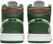 Shop 에어 조던 1 미드 '화이트 그린 그래피티' 커스텀 554724-371(Team22-男款涂鸦白绿A-BOX)