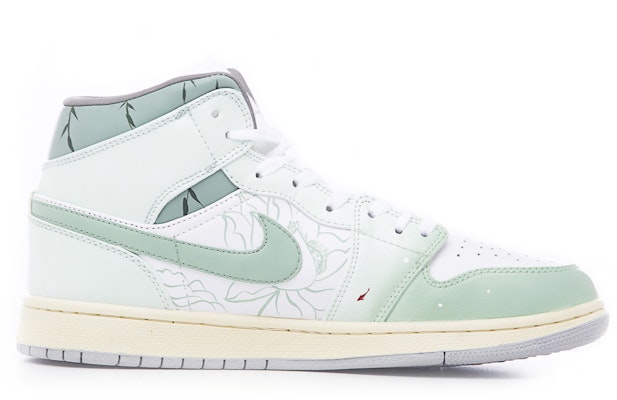 에어 조던 1 미드 '화이트 그린 로터스' (커스텀) 554724-135(Team60-男款瑶池) Order 에어 조던 1 미드 '화이트 그린 로터스' (커스텀) 554724-135(Team60-男款瑶池)