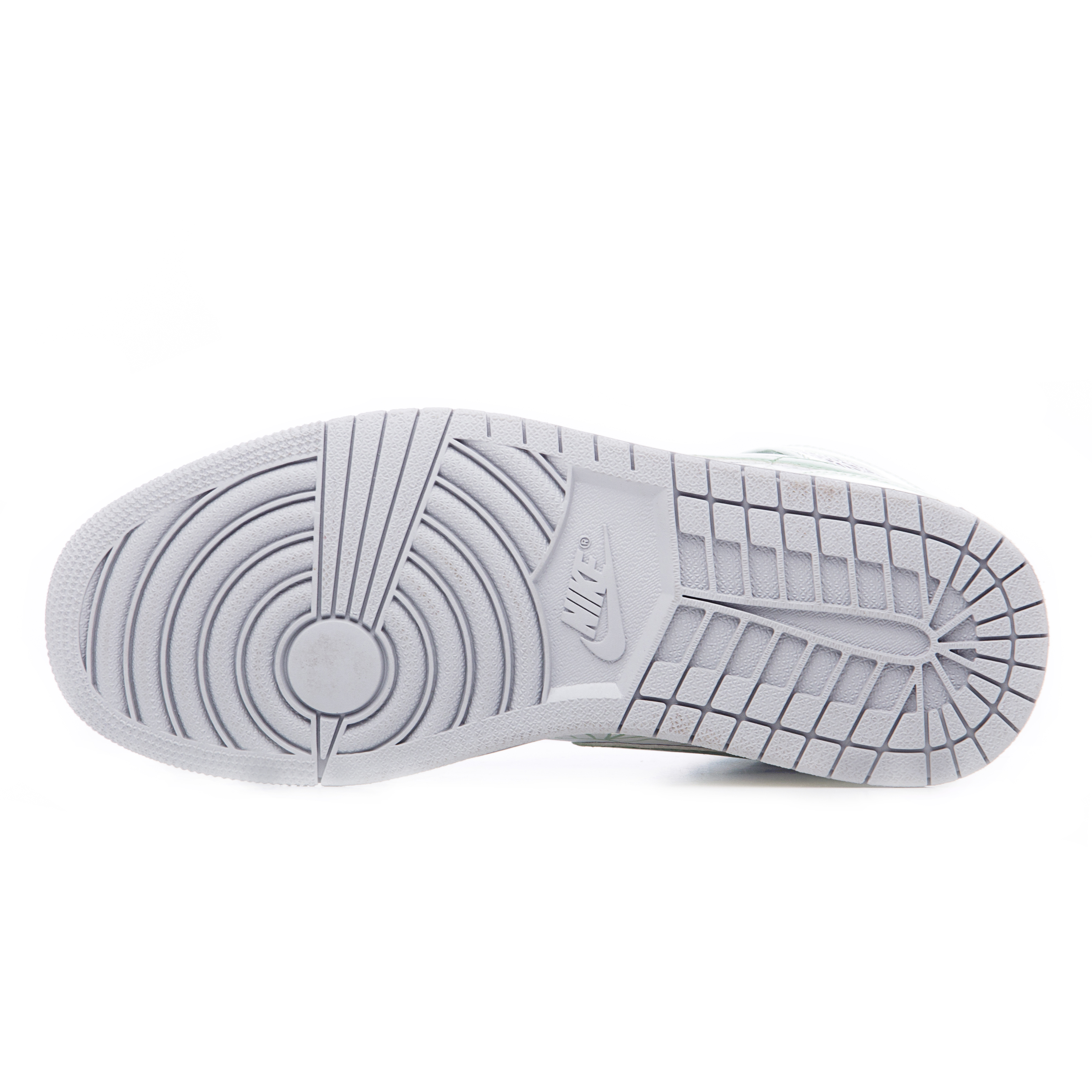 Purchase 에어 조던 1 미드 '화이트 그린 로터스' (커스텀) 554724-135(Team60-男款瑶池)