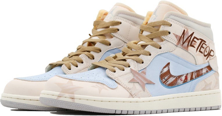 커스텀 에어 조던 1 미드 '화이트 메테오 그래피티' (or) 조던 1 미드 커스텀 '화이트 메테오 그래피티' DM9652-100(Team31-男款白月流星) Lookbook 커스텀 에어 조던 1 미드 '화이트 메테오 그래피티' (or) 조던 1 미드 커스텀 '화이트 메테오 그래피티' DM9652-100(Team31-男款白月流星)