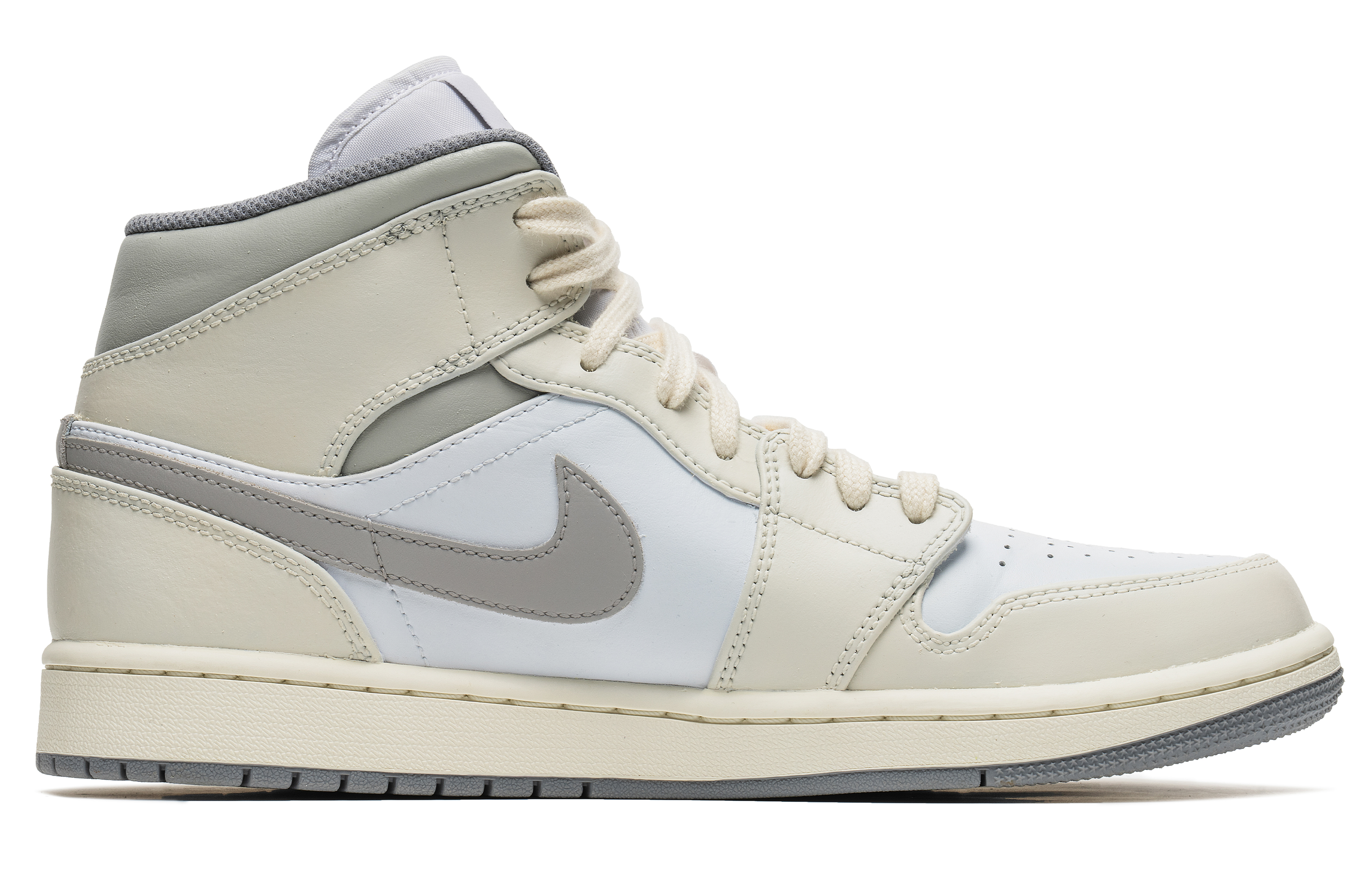 Order 【訂製球鞋】Jordan Air Jordan 1 野鶴製造 水墨煙雲 鱗紋 拼接麂皮 中筒 復古籃球鞋 男款 米白