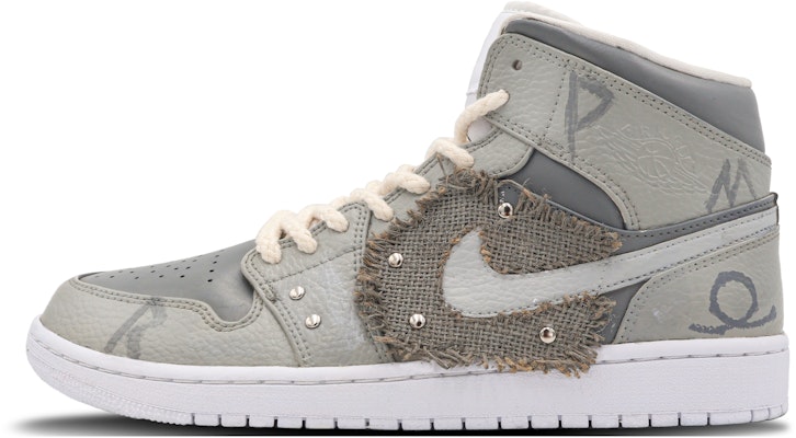 カスタムAJ1 Mid "荒野の印" (灰色) 554725-130(Team53-女款蛮荒符号) Buy カスタムAJ1 Mid "荒野の印" (灰色) 554725-130(Team53-女款蛮荒符号)