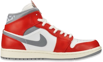【定制球鞋】 Jordan Air Jordan 1 Mid 兔年限定CNY 民族風 復古籃球鞋 男款 白紅 Order 【定制球鞋】 Jordan Air Jordan 1 Mid 兔年限定CNY 民族風 復古籃球鞋 男款 白紅