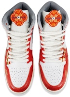 【定制球鞋】 Jordan Air Jordan 1 Mid 兔年限定CNY 民族風 復古籃球鞋 男款 白紅 Shop 【定制球鞋】 Jordan Air Jordan 1 Mid 兔年限定CNY 民族風 復古籃球鞋 男款 白紅