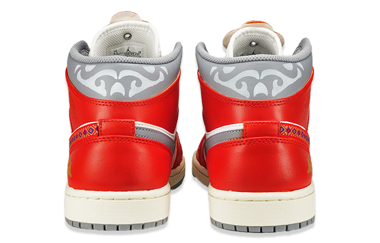 Purchase 【定制球鞋】 Jordan Air Jordan 1 Mid 兔年限定CNY 民族風 復古籃球鞋 男款 白紅