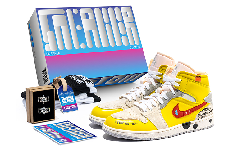 Buy 【定制鞋款】Air Jordan 1 中帮‘黄鹤解构’ DM9652-100(TeamB-男款解构红黄F-BOX)