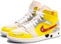 Shop 에어 조던 1 미드 '옐로우 크레인 디컨스트럭티드' (커스텀) DM9652-100(TeamB-男款解构红黄F-BOX)