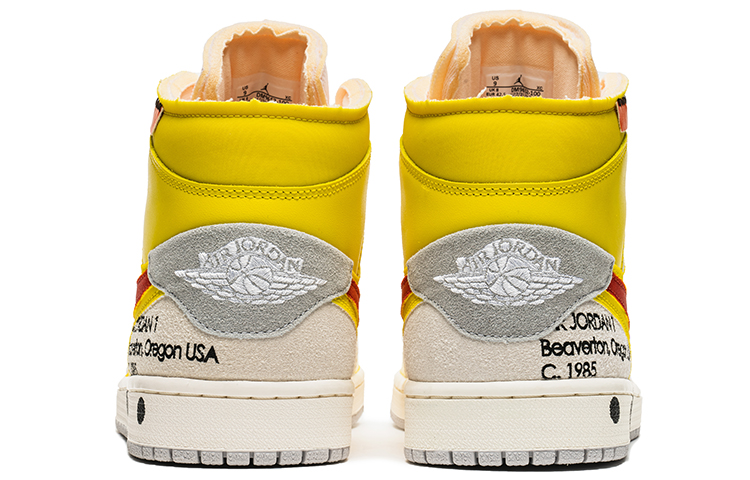 Purchase 【定制鞋款】Air Jordan 1 中帮‘黄鹤解构’ DM9652-100(TeamB-男款解构红黄F-BOX)