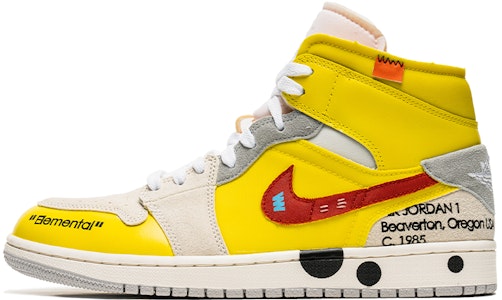 カスタムAJ1ミッド "イエローエレメント" DM9652-100(TeamB-男款解构红黄) Buy カスタムAJ1ミッド "イエローエレメント" DM9652-100(TeamB-男款解构红黄)