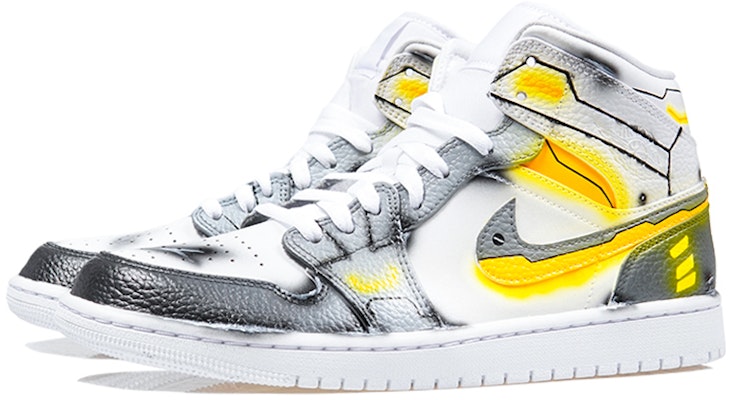 Jordan 1 Mid "Liga de Leyendas - Jiansheng" 554724-130(Team-P男款英雄联盟剑圣灰橙色) Lookbook Jordan 1 Mid "Liga de Leyendas - Jiansheng" 554724-130(Team-P男款英雄联盟剑圣灰橙色)