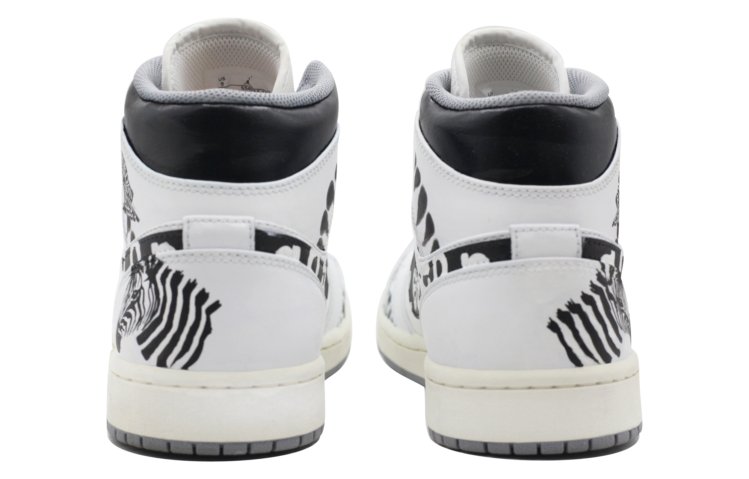 Purchase 커스텀 에어 조던 1 미드 '지브라' 554724-135(Team39-AMY124斑马)