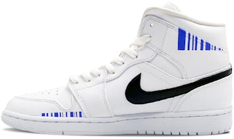 【客製球鞋】Jordan Air Jordan 1 Mid 機能風 戰術包 條形碼 中幫 復古籃球鞋 男款 黑紫 Lookbook 【客製球鞋】Jordan Air Jordan 1 Mid 機能風 戰術包 條形碼 中幫 復古籃球鞋 男款 黑紫