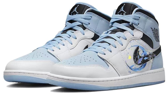 에어 조던 1 미드 블루 화이트 '별밤 돌고래 꿈' (50 characters) DV1308-104(Team56-逐月海豚) Lookbook 에어 조던 1 미드 블루 화이트 '별밤 돌고래 꿈' (50 characters) DV1308-104(Team56-逐月海豚)