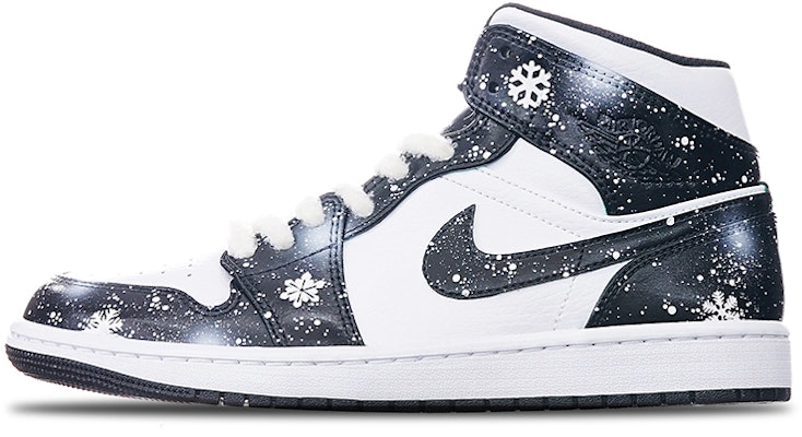 【定製球鞋】 Jordan Air Jordan 1 Mid "Island Green" 冰雪奇緣 手繪噴繪雪花 聖誕節主題 中幫 復古籃球鞋 男女同款 黑白熊貓 Buy 【定製球鞋】 Jordan Air Jordan 1 Mid "Island Green" 冰雪奇緣 手繪噴繪雪花 聖誕節主題 中幫 復古籃球鞋 男女同款 黑白熊貓