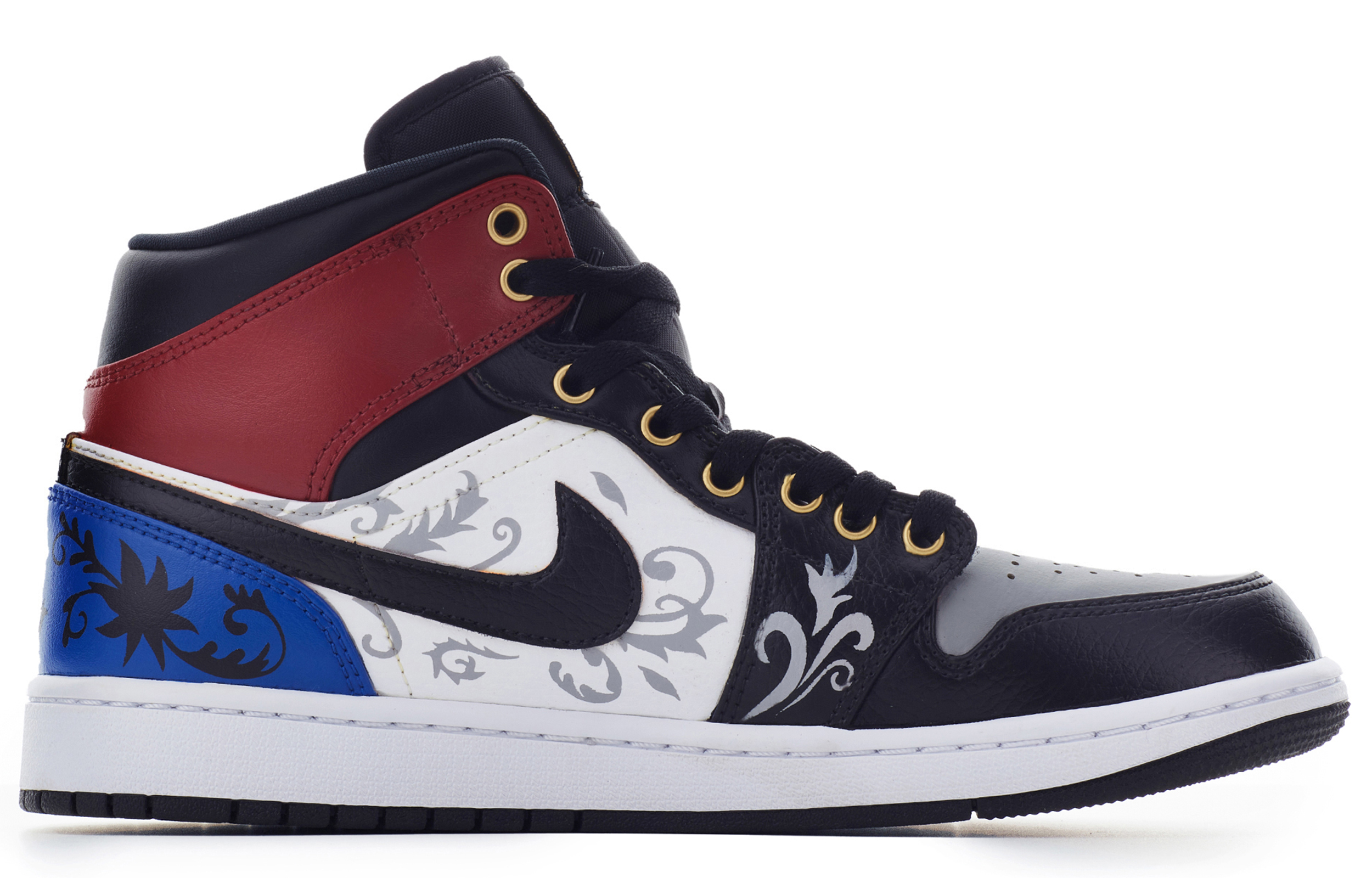 Lookbook Zapatillas personalizadas Air Jordan 1 Mid 'Tigre Año Nuevo Chino' 554724-170(TeamA-黄男国风S-BOX)