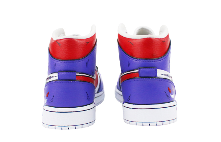 Shop カスタム エアジョーダン1 MID "ゲンガー" 554724-126(Team叁-男款宠物小精灵红紫耿鬼)