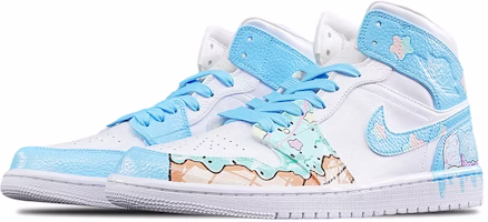 에어 조던 1 미드 커스텀 '여름 아이스크림' (59 characters) 554724-130(TeamT-男女款夏日冰淇淋北卡蓝) Lookbook 에어 조던 1 미드 커스텀 '여름 아이스크림' (59 characters) 554724-130(TeamT-男女款夏日冰淇淋北卡蓝)
