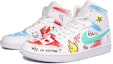 Lookbook 【訂製球鞋】Air Jordan 1 Mid 塗鴉 小丑 愚人節專屬訂製 中幫復古籃球鞋 藍白紅