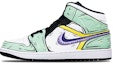 Buy 에어 조던 1 미드 보라초록 '조로' (커스텀) 554725-132(Teamone-女款索隆)