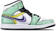 Order 에어 조던 1 미드 보라초록 '조로' (커스텀) 554725-132(Teamone-女款索隆)