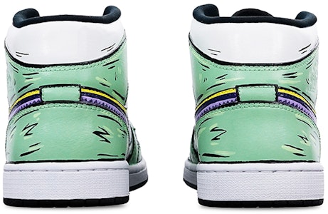 カスタムシューズ - エアジョーダン1ミッド 紫白緑 'ワンピースゾロ' 554724-132(Teamone-男款索隆) Shop カスタムシューズ - エアジョーダン1ミッド 紫白緑 'ワンピースゾロ' 554724-132(Teamone-男款索隆)