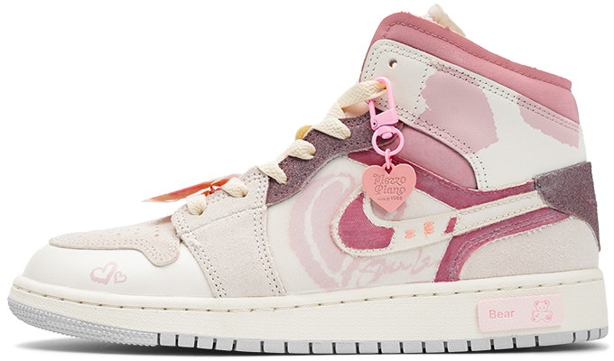 custom-shoes-air-jordan-1-mid-se-berry-bear-pink-grey